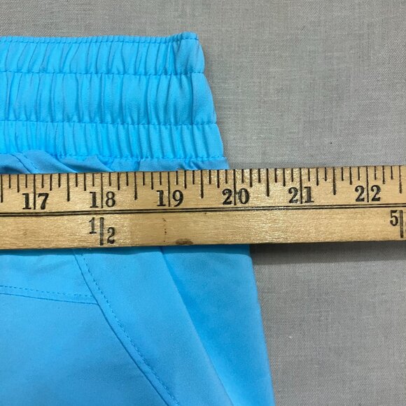 NWT All In Motion Women XL Blue Denim Woven Mid-Rise Elastic Waist Run Shorts 3 - Picture 13 of 14